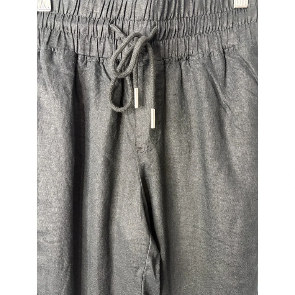 Quince 100% European Linen Wide Leg Pants XS Pull On High Rise Minimalist Lux